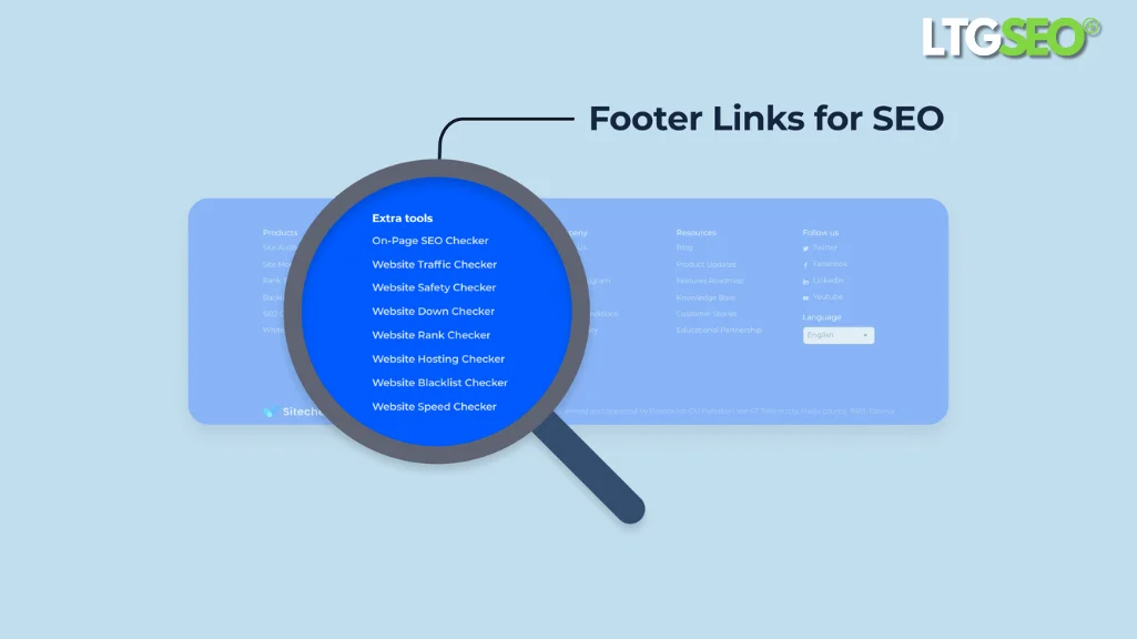 footer link ltgseo vn